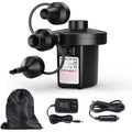 Electric Air Pump for Inflatables Portable Quick-Fill with 3 Nozzles
