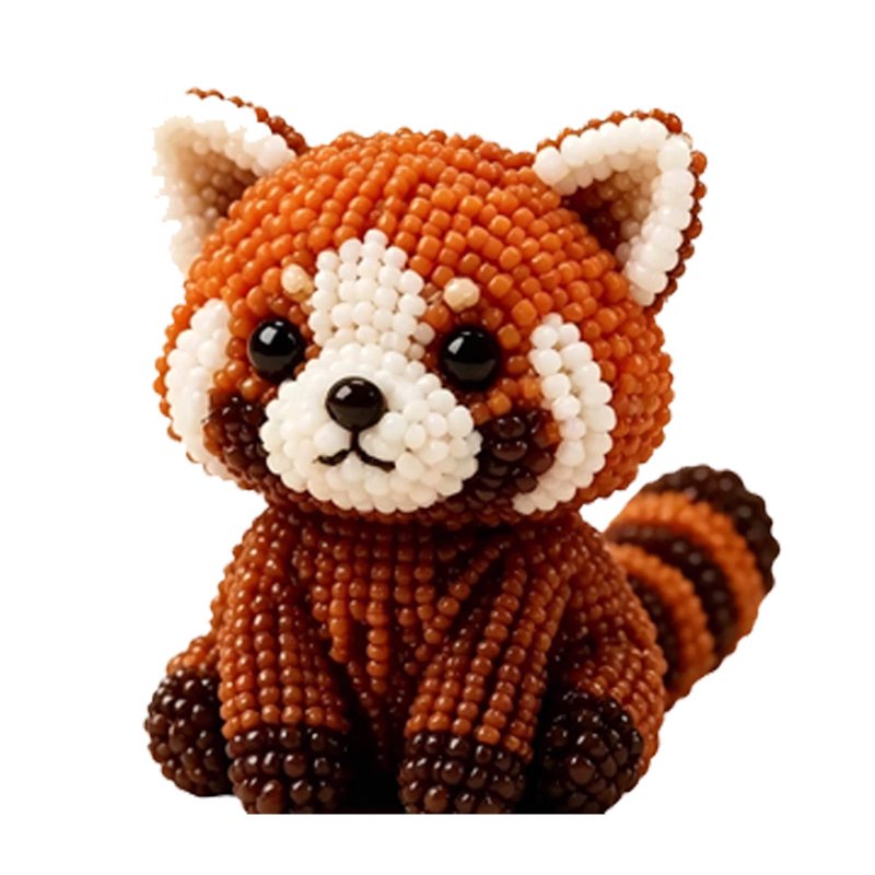 DIY Beading Kit for Adults Teens - Cute Animal Bead Art Kit (B-Raccoon) Beginner Friendly
