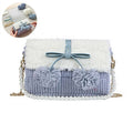 DIY Knitting Crochet Handbags Kit for Beginners with Materials - Blue