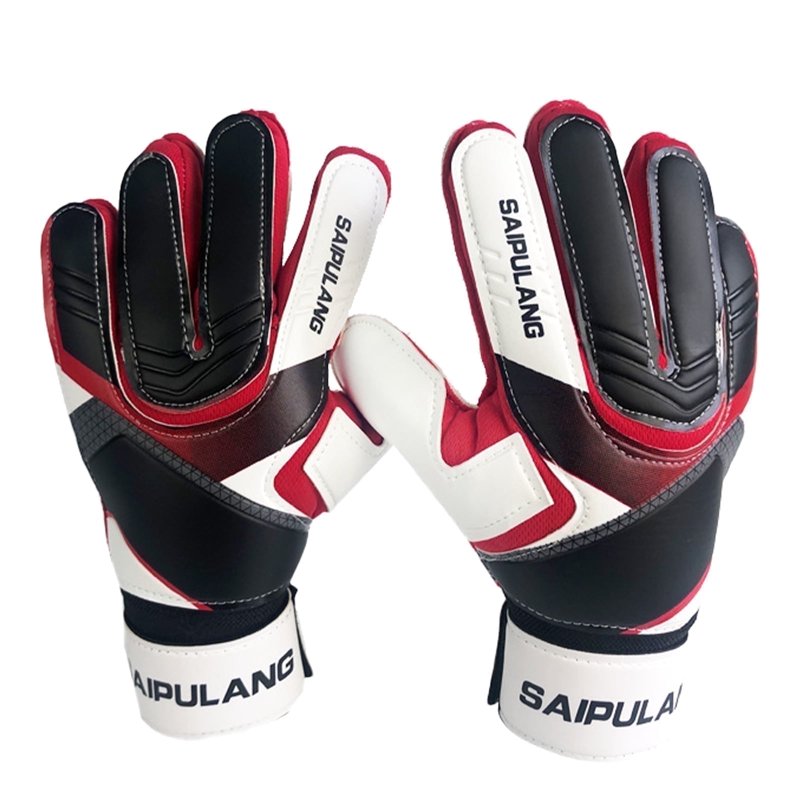 DIYMAG Kids Goalkeeper Gloves - Youth Finger-Protect Goalkeeper Gloves (Red)