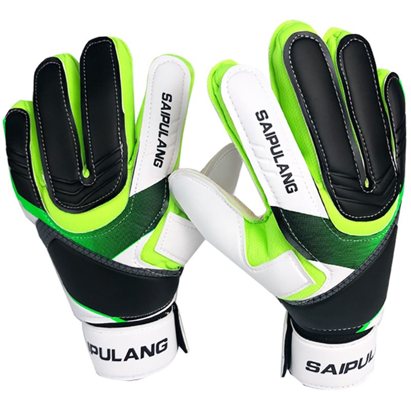 Diymag Kids Goalkeeper Gloves – Youth Goalie Gloves with Finger Protect (Green Variation)
