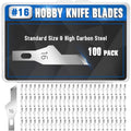 DIYSELF 100 Pack Exacto Knife Blades Assorted Replacement Blades for Craft & Hobby Use