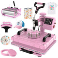 5-in-1 Heat Press Machine 15x12 inch for Sublimation Mugs Shirts Caps & More