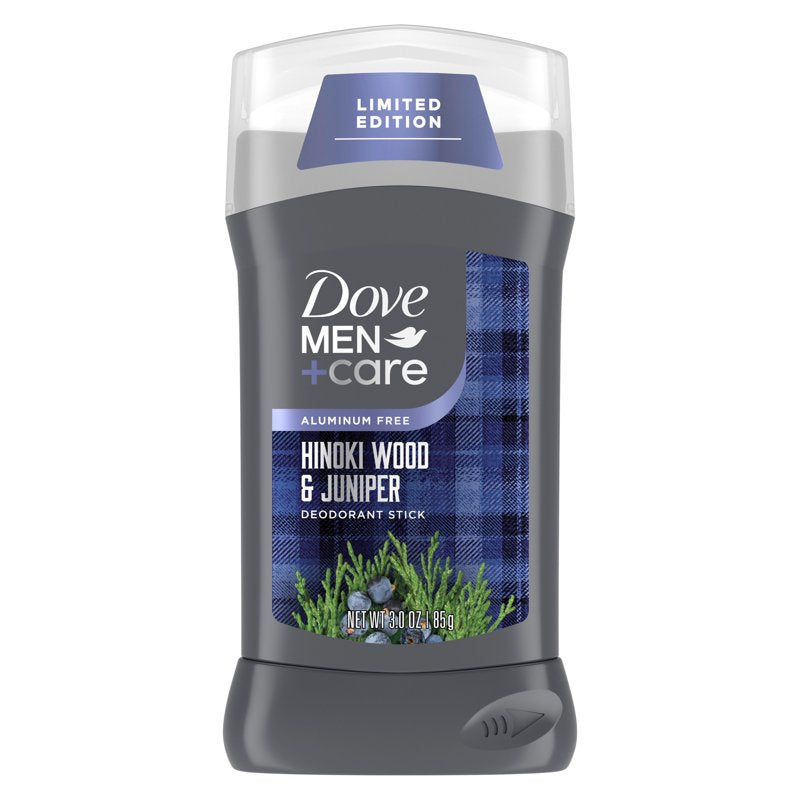 Men's Aluminum-Free Deodorant Stick with Long-Lasting Scent - Hinoki & Juniper, 3 oz