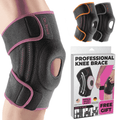 Compression Knee Brace with Stabilizers & Gel Pads - Support for Pain & Sports