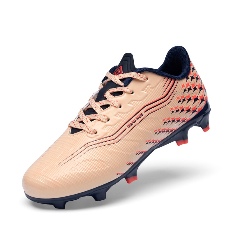 Dream Pairs Kids Soccer Cleats Coral Pink - High-Speed, Lightweight Football Shoes (Variation 6)