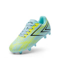 Dream Pairs Soccer Cleats Kids Youth Firm Ground Football Shoes - Light Blue / Yellow (Variation 13)