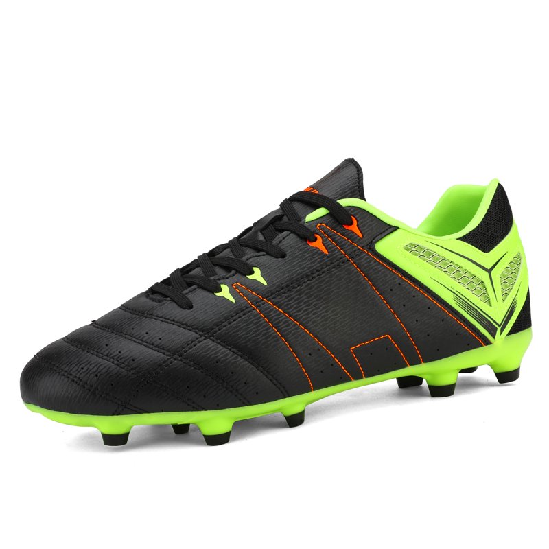 Dream Pairs Men Soccer Shoes - Football Sneakers Outdoor Cleats Black Lemon Green Red, Size 13