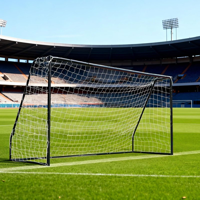 DSstyles 12x6 ft Heavy Duty Soccer Goal with 1.97" galvanized metal frame, weatherproof powder coat