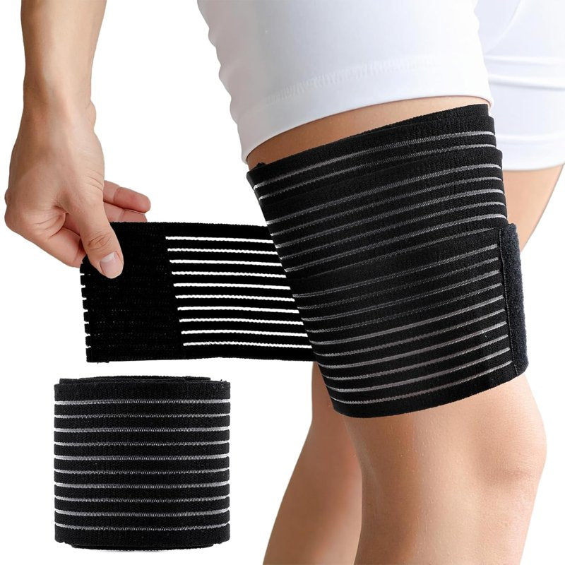 Thigh Compression Sleeve for Varicose Veins & Muscle Support - Adjustable, Breathable Nylon, 70.86 Inch