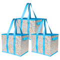 Collapsible Storage Totes 3-Pack - Heavy Duty Moisture-Resistant Reusable Bags