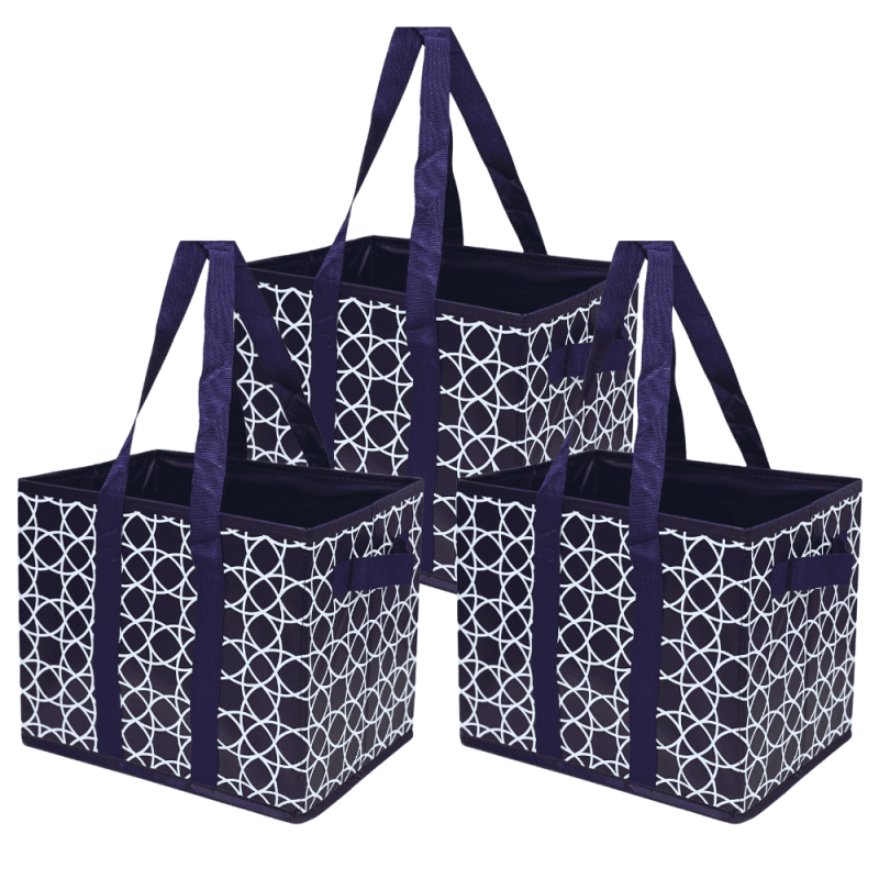 Collapsible Storage Totes Set of 3 - All-Purpose Heavy Duty Buckets