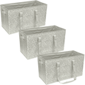 Large Collapsible Tote Bags Set - All-Purpose, Heavy-Duty Storage & Shopping Totes