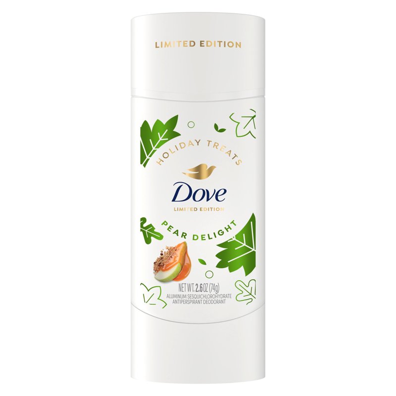 Dove Limited Edition Pear Delight Invisible Solid Deodorant - 72H Odor & Sweat Protection, 2.6 OZ