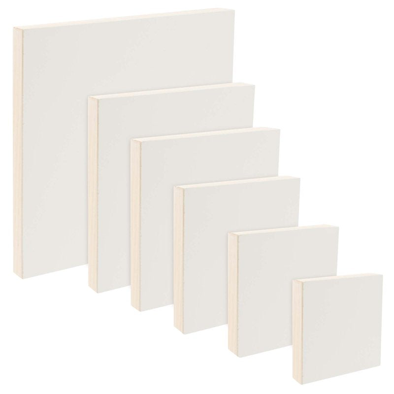 Resist-Grip Textured Gesso Art Boards - Multi-Size White Acrylic Panels for Painting