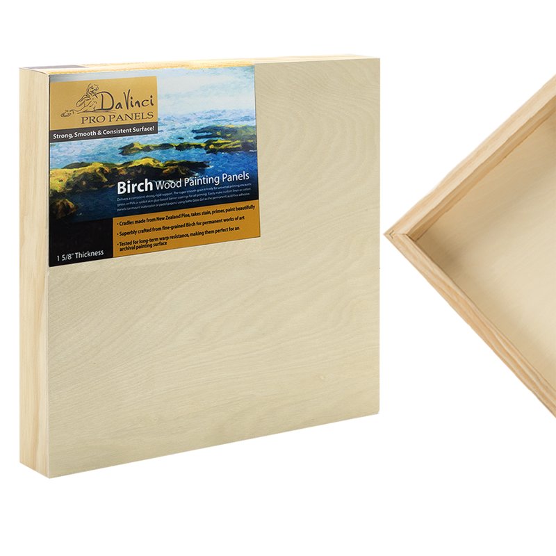 Artist Wood Panel for Painting - Multiple Sizes, Archival Quality