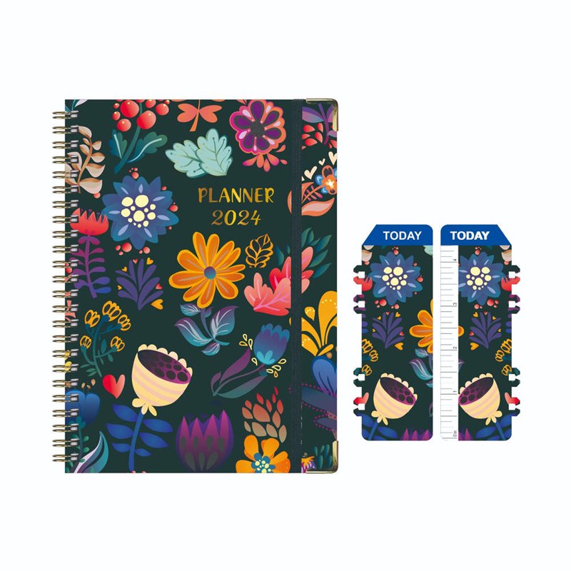 2024 Daily & Monthly Planner Notebook - Weekly Schedule Organizer for Office