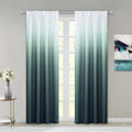 Dainty Home Ombre Rod Pocket Curtain Panel Pair - Multiple Colors