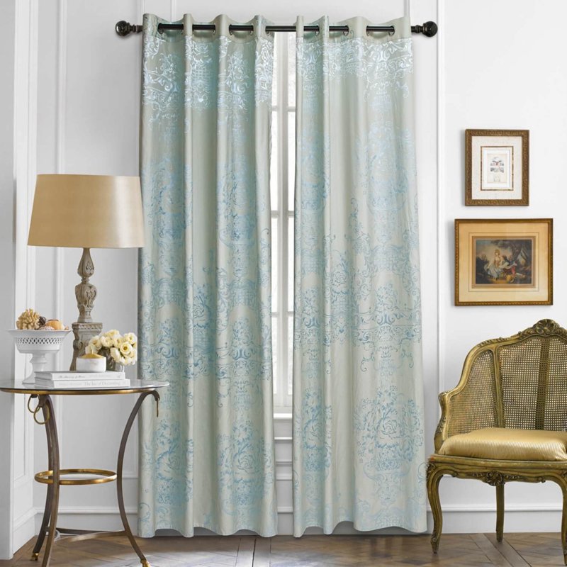 Semi-Blackout Jacquard Curtain Panel 60x100 Inches - Reims by Dolce Mela