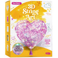 DIY Light-Up Heart Lantern Kit for Kids - 3D String Art Craft Set with LED Lights