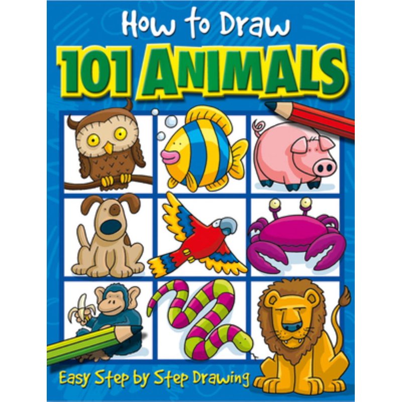 Animals Drawing Sketch Book for Kids - Step-by-Step Art Practice Notebook