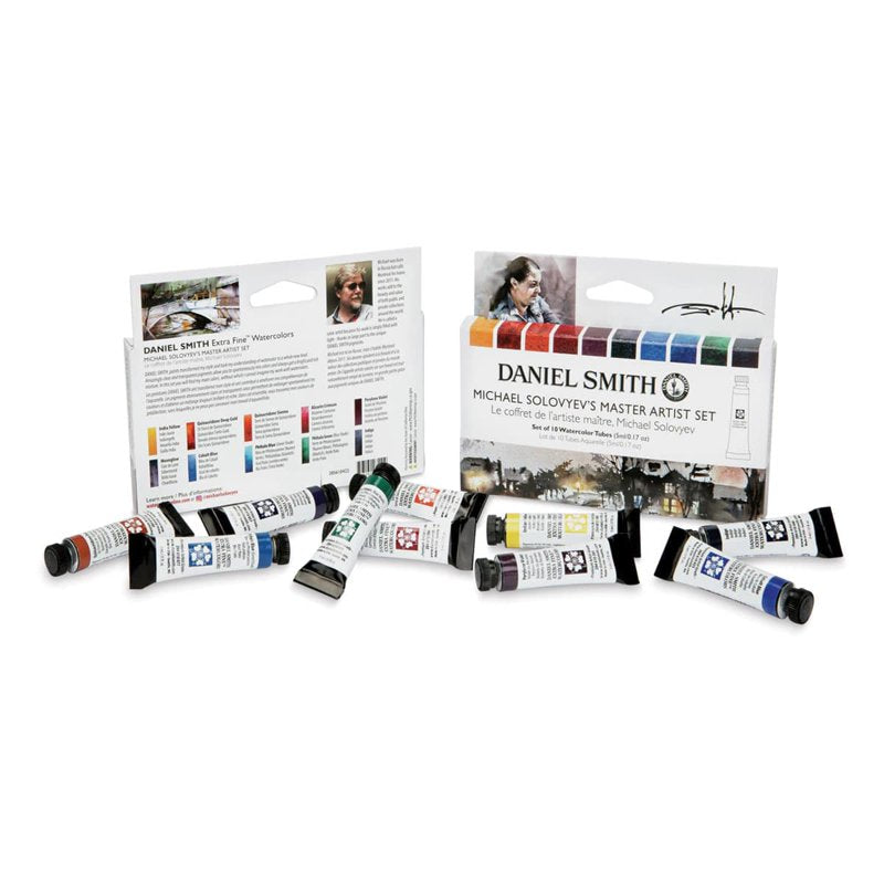 Professional Watercolor Paint Set - 10 Tubes of Fine Artist Watercolors