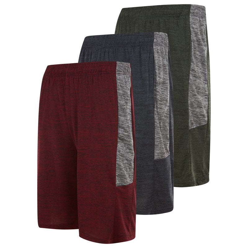 Men's Athletic Basketball Shorts 3 Pack Dry Fit Workout Shorts with Pockets