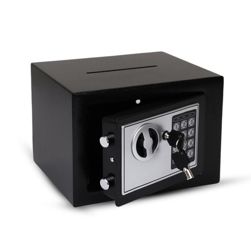 Digital Money Safe with Electronic Lock and Cash Slot, 7.9 x 11.8 Inches