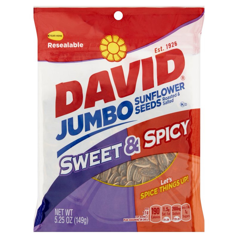 Sweet and Spicy Sunflower Seeds Snack - 12 Pack, 5.25 Oz Each