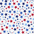 Red White Blue Star Fabric 44-Inch Wide 2 Yards Cotton Craft Material