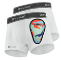 Youth Boys Baseball Compression Shorts with Protective Cup - Breathable Athletic Underwear