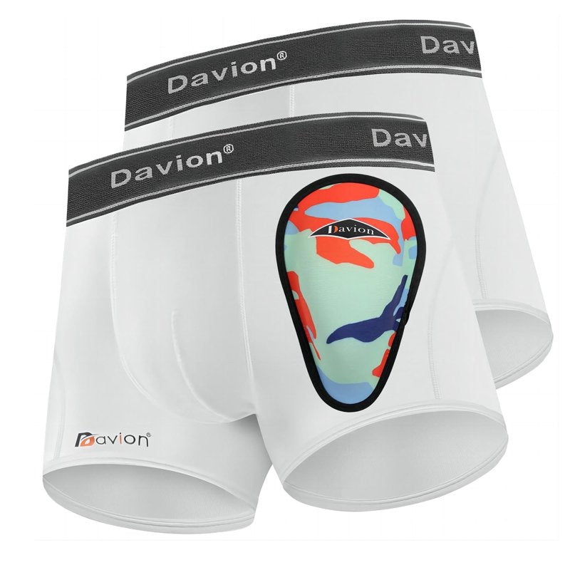 Youth Boys Baseball Compression Shorts with Protective Cup - Breathable Athletic Underwear