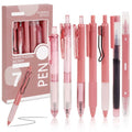 7-Pack Retractable Gel Pens with Quick Dry Black Ink & Fine 0.5mm Tip