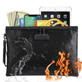 Fireproof Waterproof Document Bag with Lock for Cash, Phones & Keys