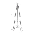 Adjustable Floor Easel for Art and Sign Display - 3 Tier, Black