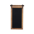 Farmhouse Wall Decor Chalkboard Sign with Barn Door Top - Rustic Wooden Wall Art