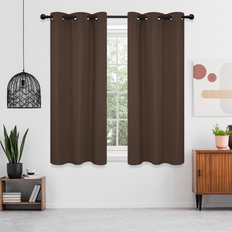 Blackout Curtains for Bedroom and Living Room - Insulated Grommet Panel Set