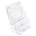 3-Tier Magazine Literature Holder Acrylic Display Stand Counter & Wall Mount