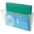 Stackable Document Wall Pocket - Clear, Legal Size, Reusable