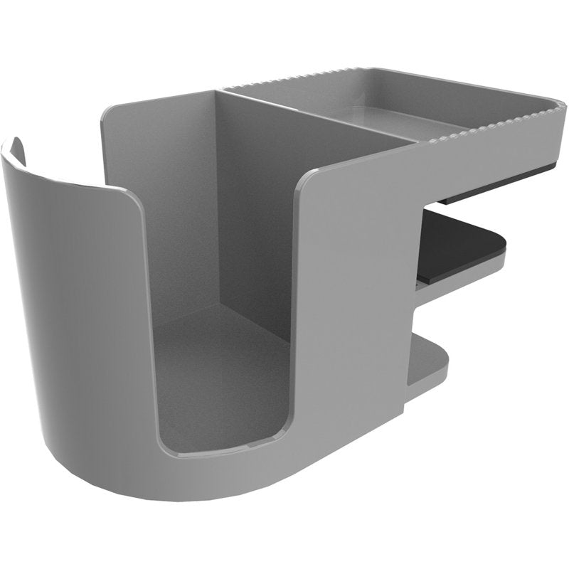 Standing Desk Cup Holder Grey - Clamp-On Office Desk Accessory