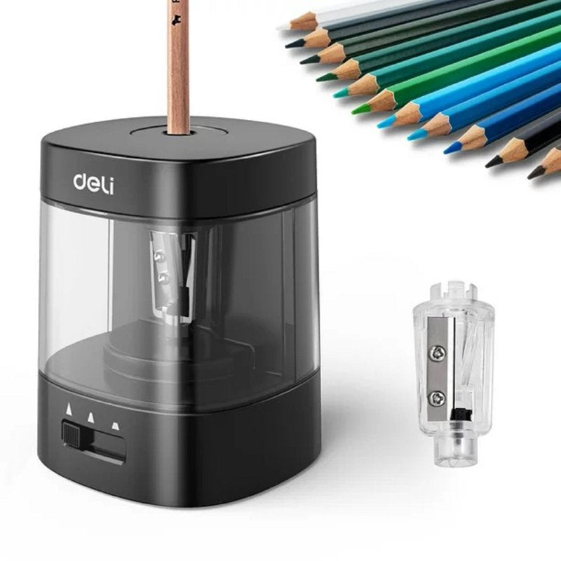 Electric Pencil Sharpener with Adjustable Modes & Safety Design