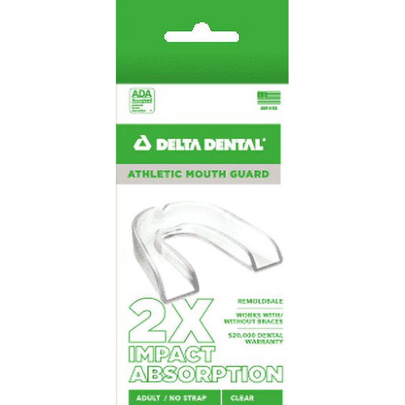 Clear Strapless Mouth Guard for Contact Sports - Adult, BPA-Free
