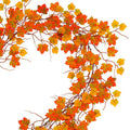 Halloween & Thanksgiving Maple Leaf Garland 78 Inch Artificial Fall Decor