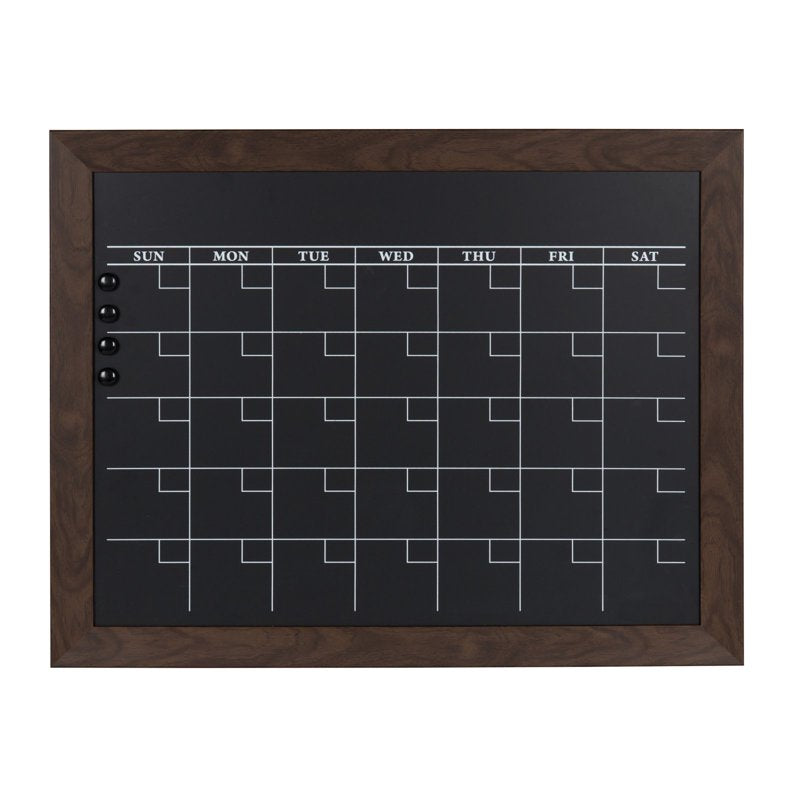Magnetic Wall Mounted Chalkboard - 18 x 27 Inches, White