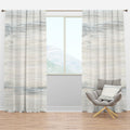 Modern Blackout Curtain Panel - Watercolor Colorfields Abstract Fabric