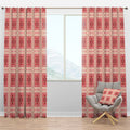 Mid-Century Blackout Curtains - Geometric Retro Design, Custom Sizes
