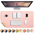 Extended Waterproof Desk Pad - Large Non-Slip Mouse & Keyboard Mat for Office & Home, Pink