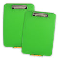 Storage Clipboard with Secure Locking Compartment - 9.5 x 13.5 Inches, Green & Black Options