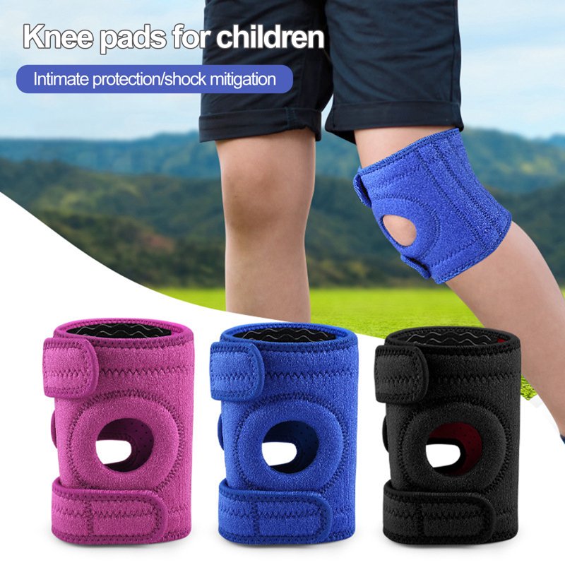 Kids Knee Support Brace with Adjustable Fastener Non-Slip Support Strap