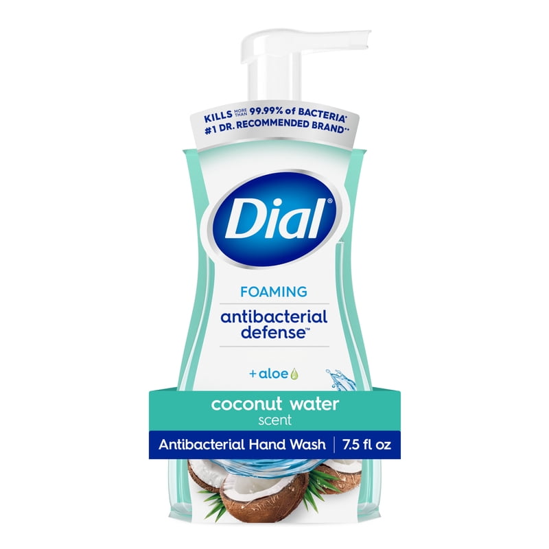 2 Pack Antibacterial Foaming Hand Soap with Coconut Water Scent - 7.5 Fl Oz